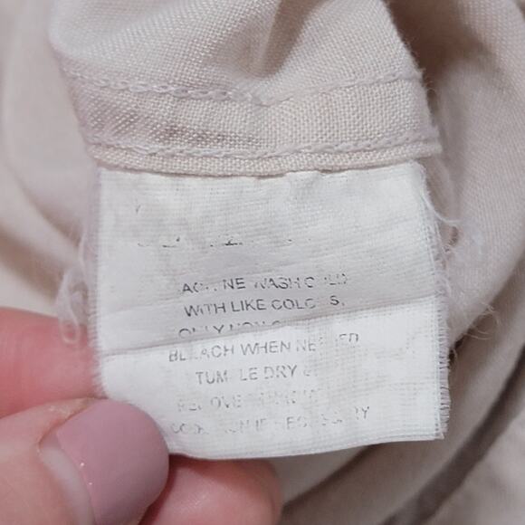 Planks Mens Linen Blend Hawaiian Shirt Size XL Short Sleeve Button Up Floral - Picture 4 of 8